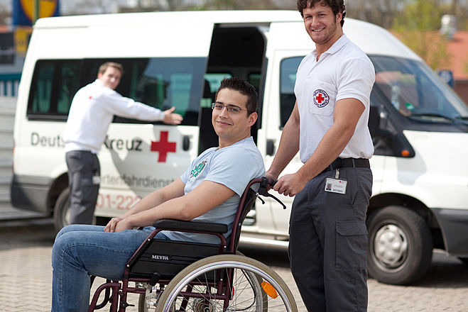 DRK, Behinderte, Essen, Fahrdienst, Fahrdienst Behinderter